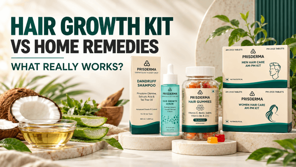 Home Remedies vs Clinical Hair Growth Kits: What Actually Reduces Hair Fall?